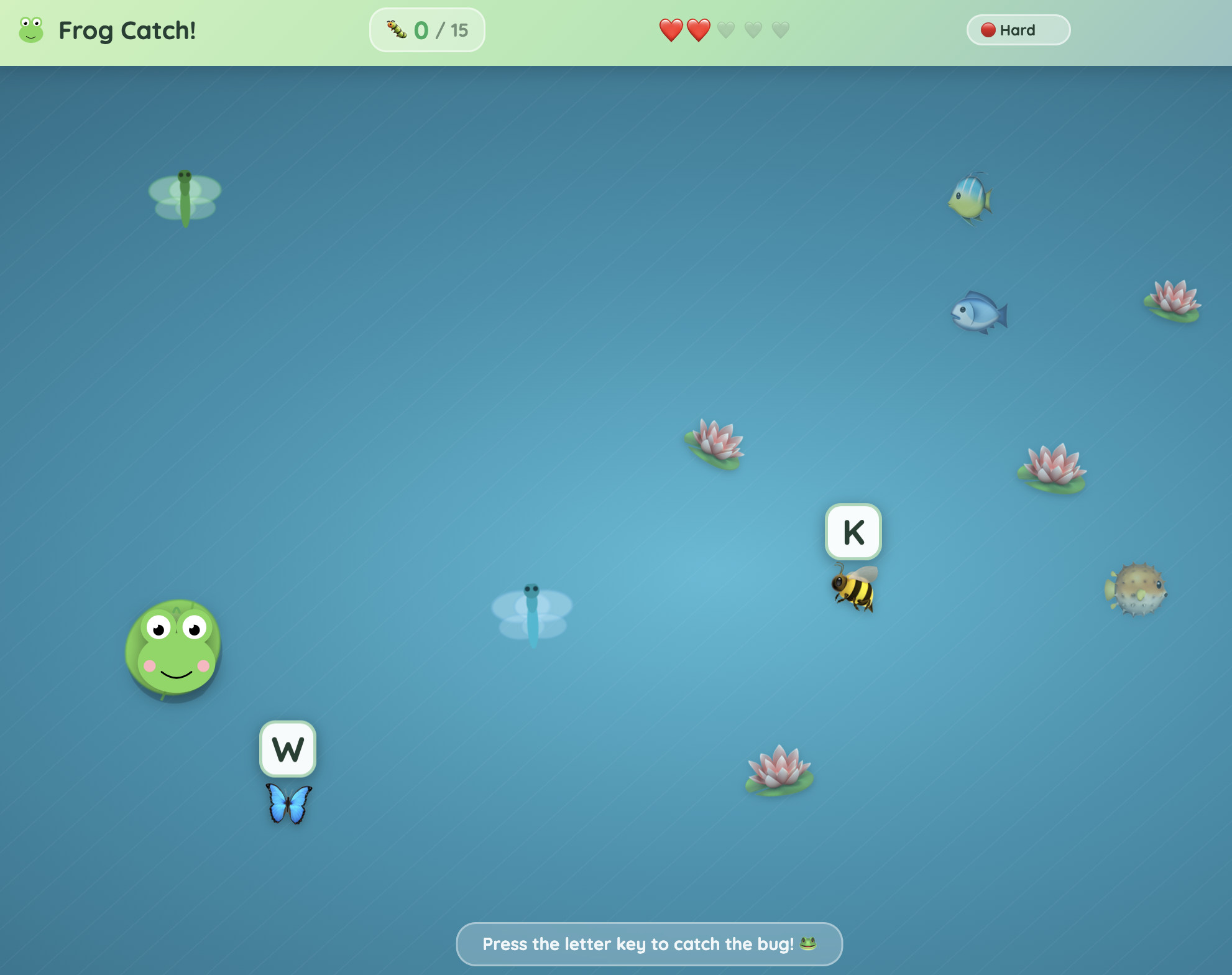 Frog Typing